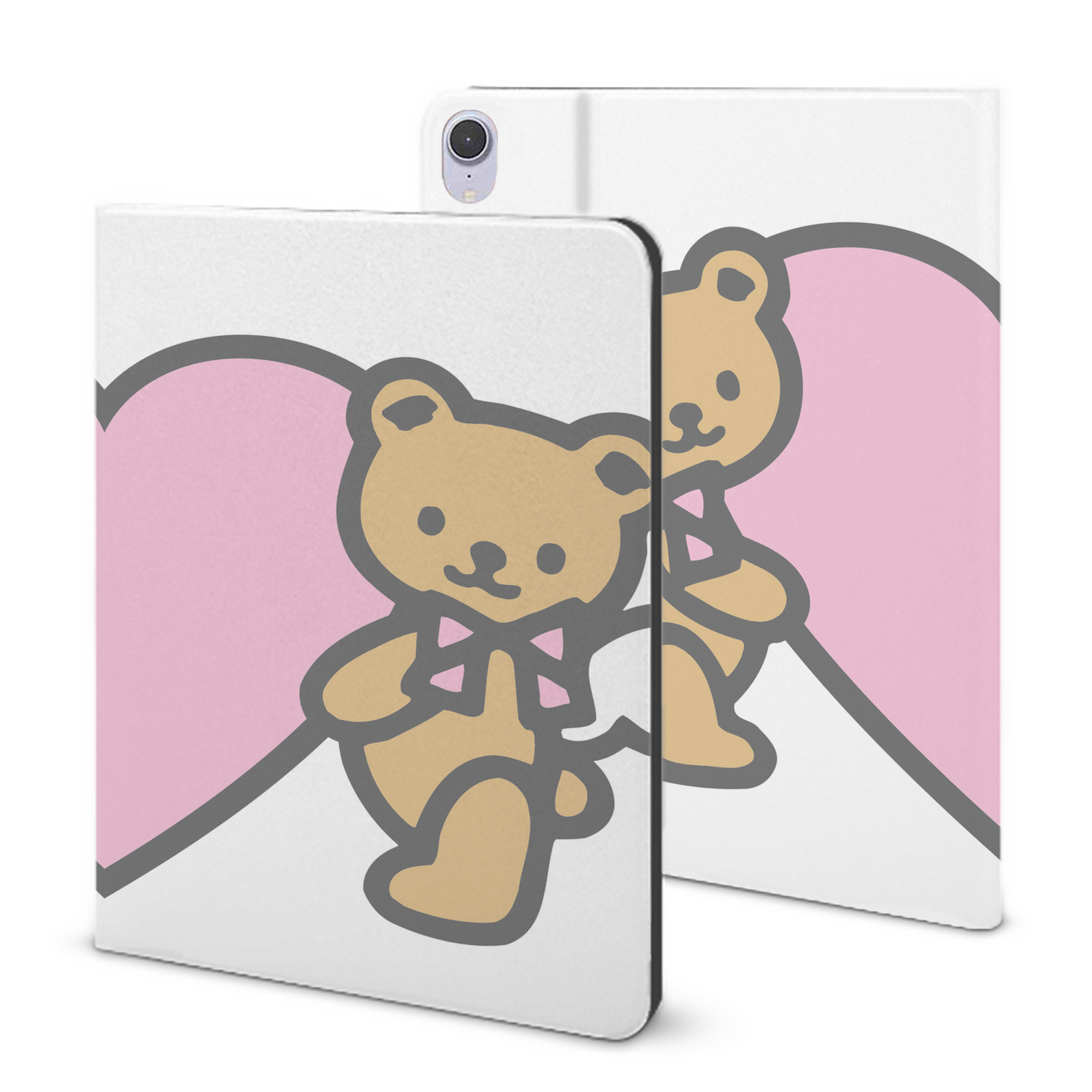 （画像用） Hello Kitty ハローキティ IPad ケース ブック型 PUレザー TPU 耐衝撃 軽量 薄型 ペン収納なし 全面保護 IPad 各モデル対応